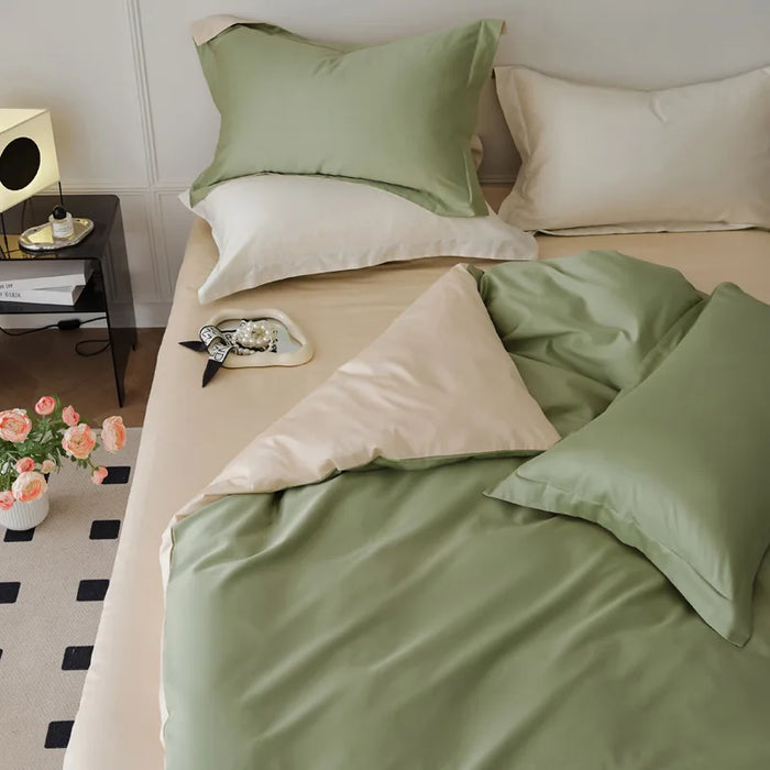 four-piece set light luxury 100s autumn and winter pure cotton bedding dormitory model choose 1.2M bed model three-piece set