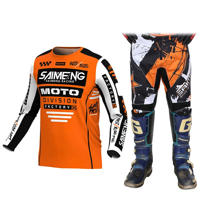 motocross gear set for kids Dirt Bike racing suit boy girl Downhill Jersey Pant Kits Youth children Motorcycle Off-road MX ATV