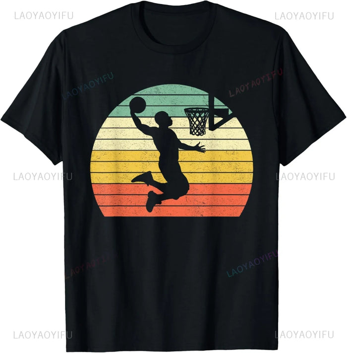 Basketball Apparel - Basketball T-Shirt Sports Clothing Tops  Graphic T Shirts  Vintage T Shirt Men Clothing
