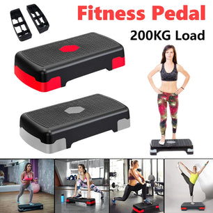 Fitness Pedal Stepper Cardio Pedal Exerciser Non-slip Stable 200KG Load-bearing Home Gym Exercise Portable Fitness Equipment