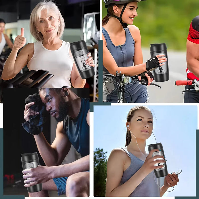 Portable Electric Shake Cup Fully Automatic Stirring Cup Rechargeable Milkshake Sports Fitness Carry Protein Powder Shake Cup