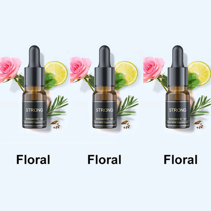 3pcs Car Air Freshener Aromatherapy Specific Essential Oil Three Fragrances  Floral Ocean Cologne