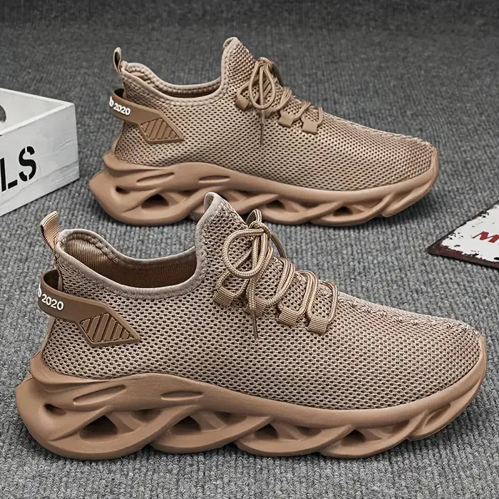 Men Casual Sport Shoes Breathable Lightweight Sneakers Outdoor Mesh Black Running Shoes Athletic Jogging Tenis Walking Shoes