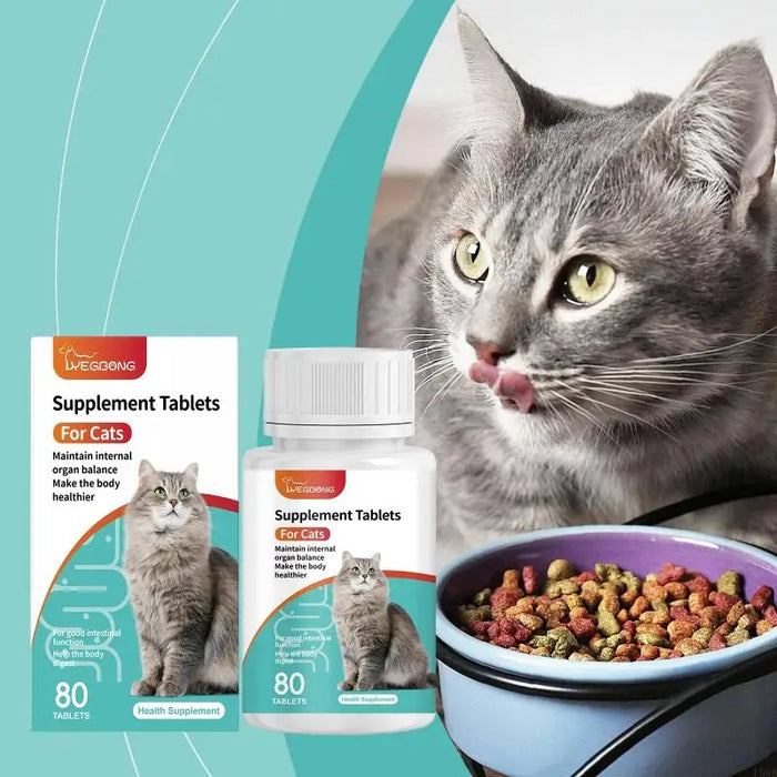 L9NB Cats Tablets Nutritional Tablets Support for Aging Cats with Vital Nutritions Elderly Cats Mineral Tablets Health