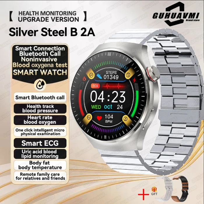 New health monitoring Smart Watch physical examination Health Wacth Blood pressure ECG+PPG Sport Call Smartwatch For Android iOS