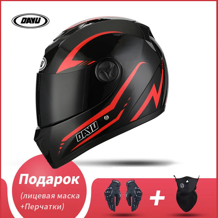 Motorbike Helmet  For Adults Motocross Helmets Casco Motorbike Helmet Full Face  Modular Dual Lens Double Visors