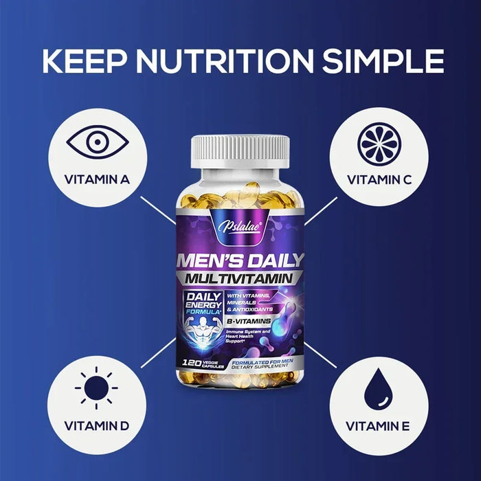 Men's Daily Multivitamin Supplement - for Immunity, Energy and Stamina, Digestion, Skin, and Overall Health
