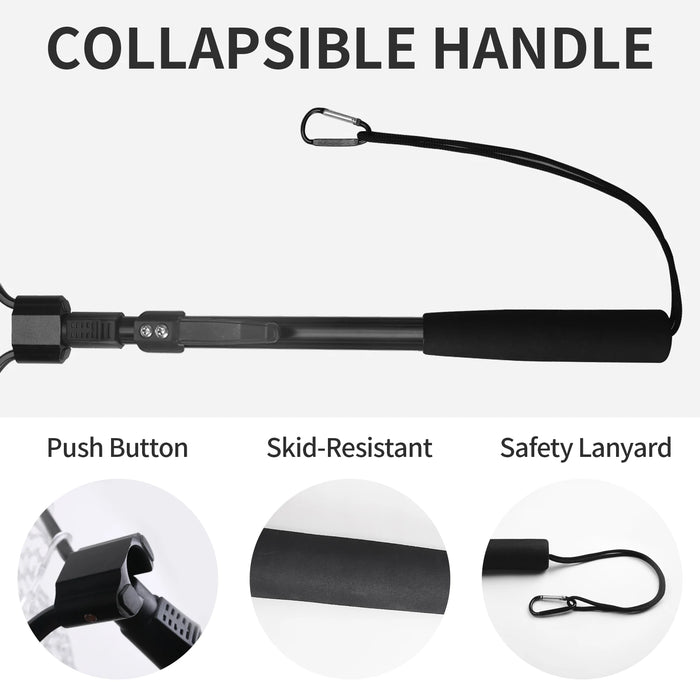 Fishing Tool Kit Fishing Net with Pliers Hook Remover Fish Gripper for Kayak Durable Foldable Fishing Tool Accessories Man Gifts
