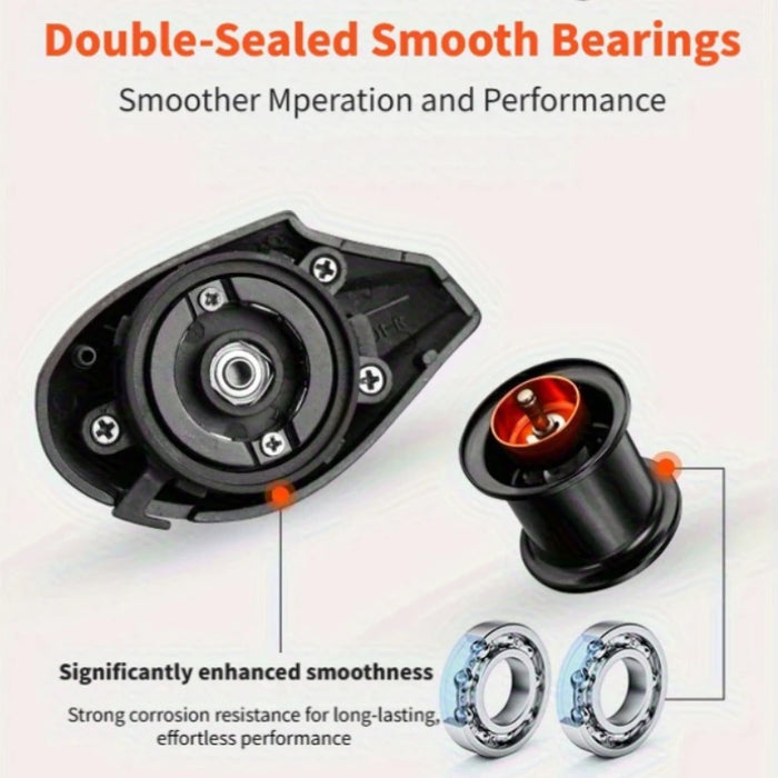 ThunderHawk Baitcasting Reel 7.0:1 Gear Ratio 4.5kg Max Drag Saltwater Ceramic/Stainless Bearings Available 5+1 BB Ultralight