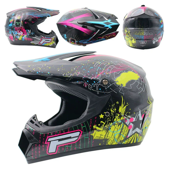 Motorcycle Helmets Racing Off-road Helmet Men Moto Bike Downhill AM DH Cross Para Moto Safety Children Man Motocross Helmet DOT