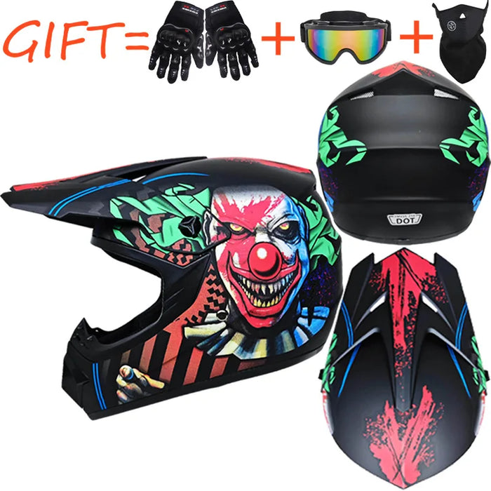 bicycle MTB motocross racing helmet motocross downhill bike helmet off-road mountain full face Helmet capacete motocross casco