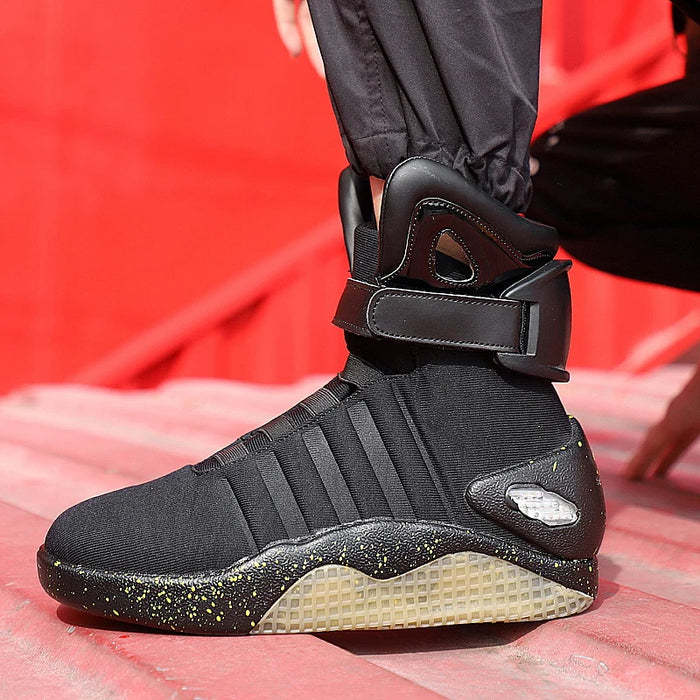 Skateboarding Shoes New Led Boots for Men,Women,Boys and Girls USB Rechargeable Glowing Shoes Man Party Shoes Cool Soldier Boots