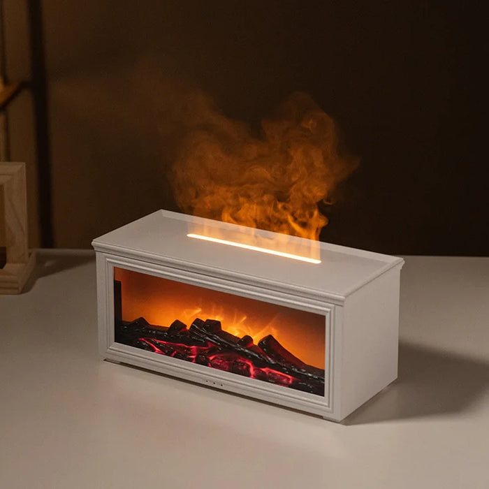 Air Aroma Humidifier Essential Oils Humidifier Flame Fragrance Diffuser Home Aromatherapy Diffuser With LED Light Remote Control