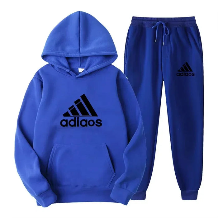 2025 Autumn-Winter Warmth-Enhanced Comfortable Leisure Fitness Sports Set: Two-piece set including hooded sports shirt and joggi