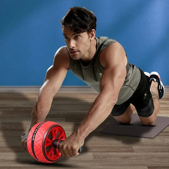 Fitness Equipment with Abdominal Wheel Ab Roller Exercise, Suitable for Men and Women, Quiet Two-wheeled AB Roller. Fitness