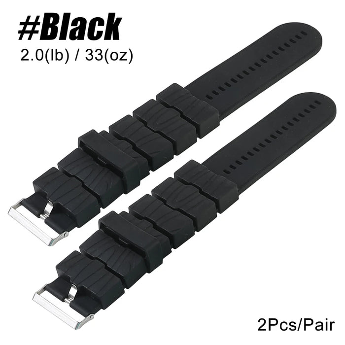 1Pair Ankle Wrist Weights (495g Each) Adjustable Leg Arm Weights, Weighted Wristbands Bracelets for Walking, Running, Yoga