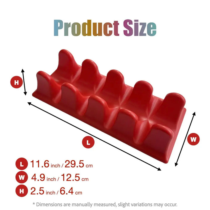 Spine Back Massage Tool for Pain Relief - Unscented Manual Acupressure Muscle Roller for Neck, Upper/Mid/Low Back, Hamstrings