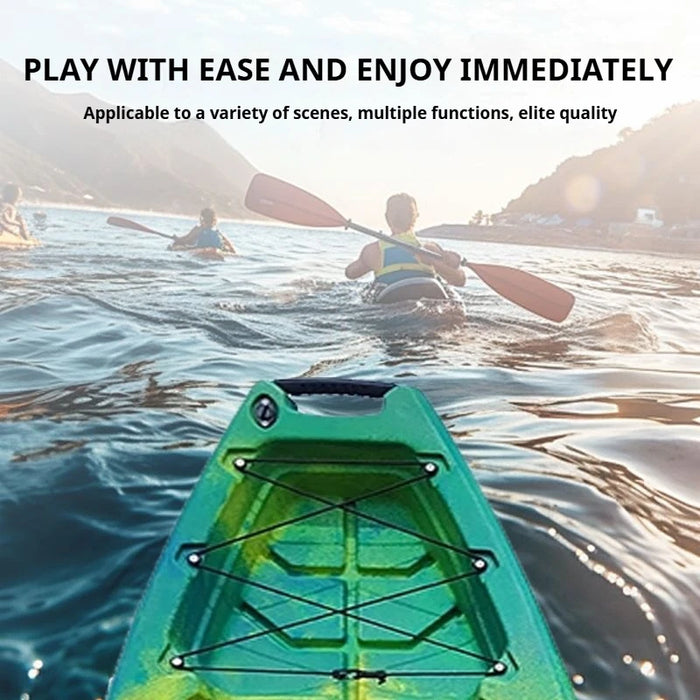 2-Seater Modular Kayak, Electric/Pedal-Driven HDPE Canoe with Aluminum Seats, Portable Fishing Boat for Lake & Ocean Recreation