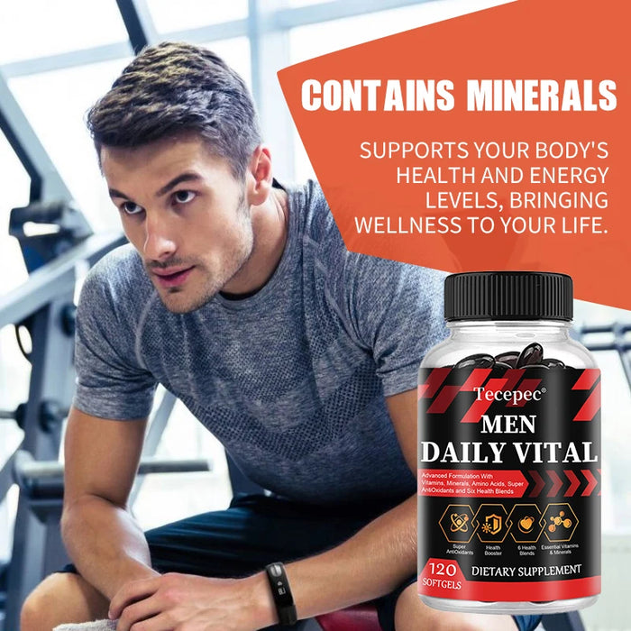 Men's Multivitamin with Vitamins and Minerals - Improve Endurance, Strength, Athletic Performance and Overall Health