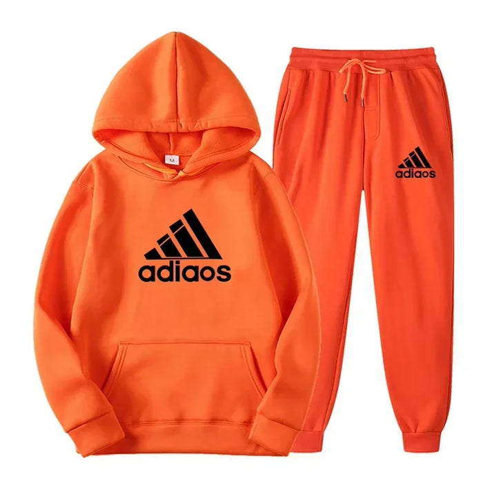 2025 Autumn-Winter Warmth-Enhanced Comfortable Leisure Fitness Sports Set: Two-piece set including hooded sports shirt and joggi