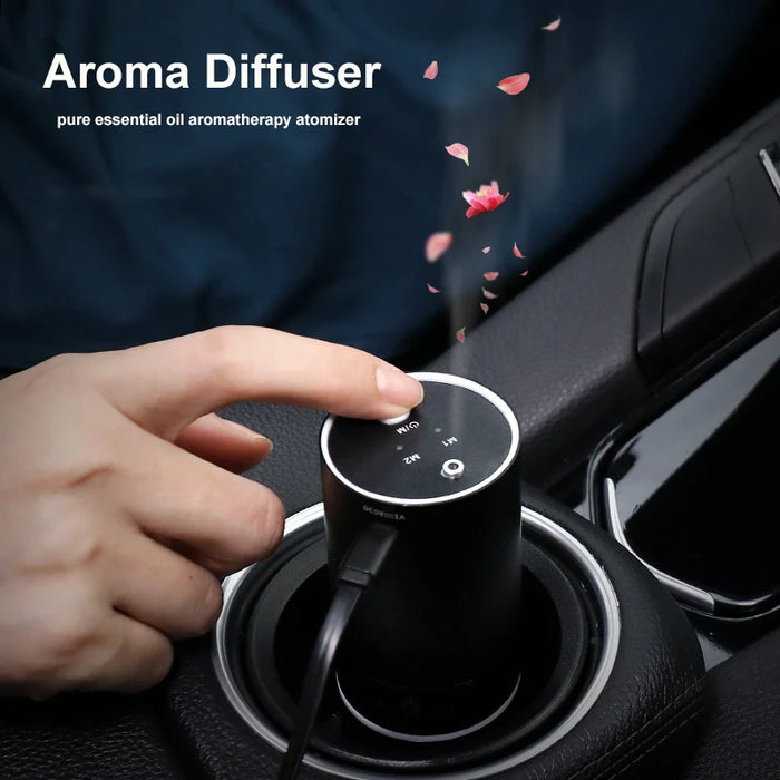 Pure Essential Oil Aromatherapy Atomization Usb Aroma Diffuser Vehicle Household Air Freshener Automatic Fragrance 20ml own oil