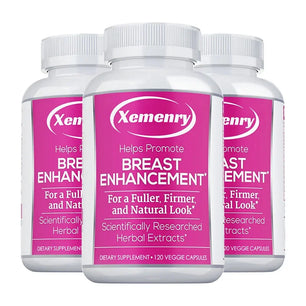 Breast Enhancement Capsules - Supports Balanced Estrogen Metabolism, Enlarges Breasts, Improves Skin, Regulates Mood, Non-GMO Ve