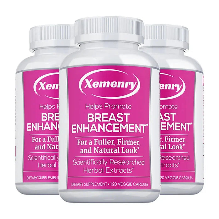 Breast Enhancement Capsules - Supports Balanced Estrogen Metabolism, Enlarges Breasts, Improves Skin, Regulates Mood, Non-GMO Ve