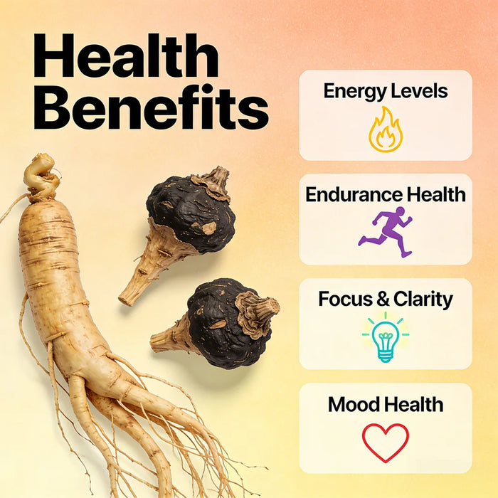 Maca Root Capsules with Ginseng - Promote Energy, Mood, Stamina & Performance Supports Mental Health for Men and Women
