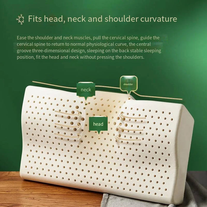 8 hours a night to repair cervical vertebrae to improve sleep，Thailand natural latex，Comfortable home adult pillow