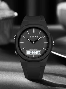 TOMI Men's Electronic Watch; Trendy Simple Wrist Watch; Waterproof Sports Outdoor Electronic Watch