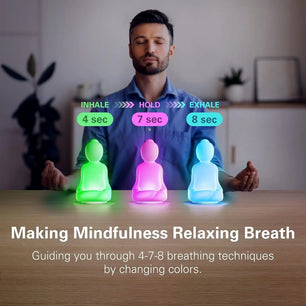 Mindful Breathing Yoga | 4-7-8 Guided Visual Meditation Breathing Light for Mindfulness Slow Down Your Breathing, Calm Your Mind
