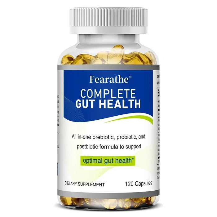 Gut Health Capsules - All-in-One Prebiotic, Probiotic & Postbiotic Formula - Supports Digestion, Detoxification & Immune Balance