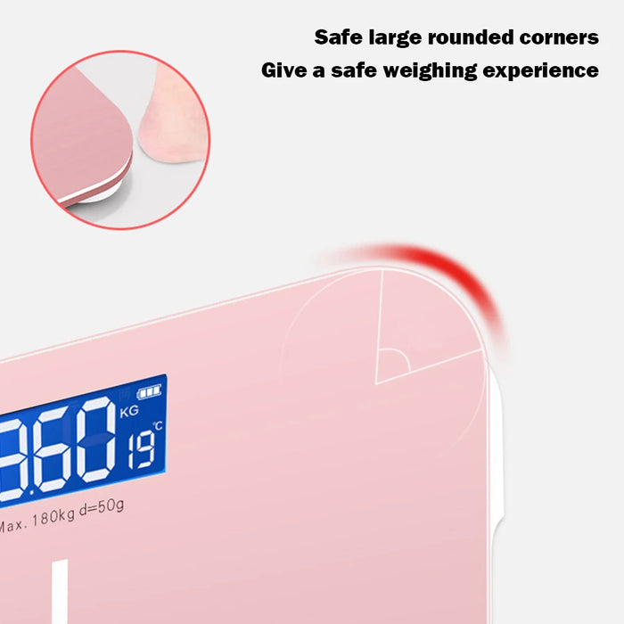 Weight Loss Weighing Device LED Display Smart Body Weight Scale USB Charging Precision Electronic Scale for Home Office Adult