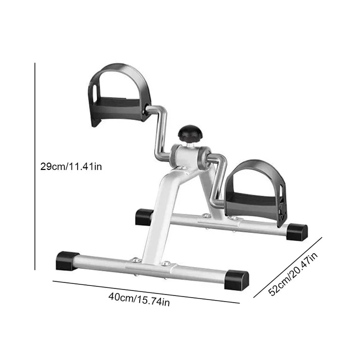 Household Portable Pedal Exerciser Mini Exercise Bike Adjustable Resistance Bike Pedal Exerciser for Indoor Leg Rehabilitation