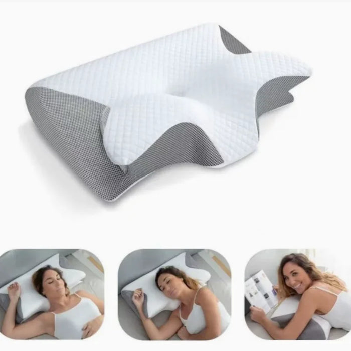 Deep Sleep Neck Pillow Butterfly Slow Rebound Memory Cotton Cervical Spine Pillow Soft Yet Firm Support Shoulder Relaxation