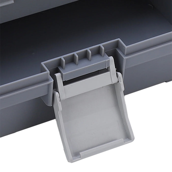 Fishing Gear Box, Fishing Tackle Box Portable ABS Three‑Layer Fishing Gears Storage Box with Ergonomic Handle