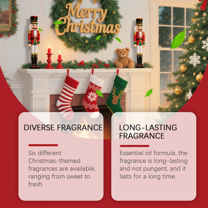 Christmas Aromatherapy Essential Oil Set — Warm Home Ambiance, Fresh Long-Lasting Scent, Gentle Aromatherapy Oil Kit