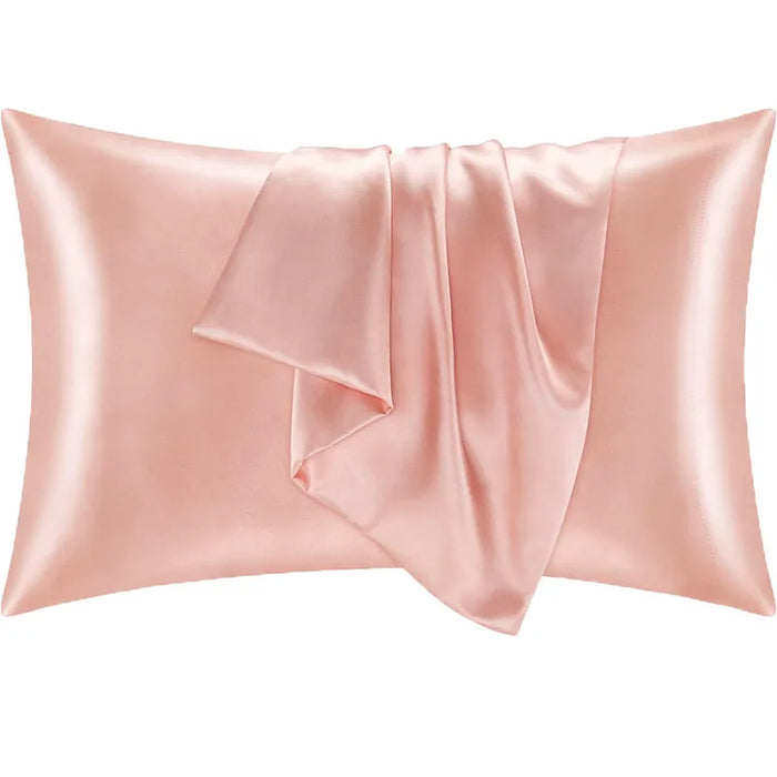2pcs Satin Pillowcase for Skin and Hair, Satin Pillow Cases Set of 2 Soft Breathable Smooth Cooling Pillow Covers for Sleeping