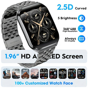 New Ultra-Thin Smartwatch for Men Women -  Bluetooth Call  with IP67 ， GPS Tracking, All-Day Health Monitor ， Fitness Watch