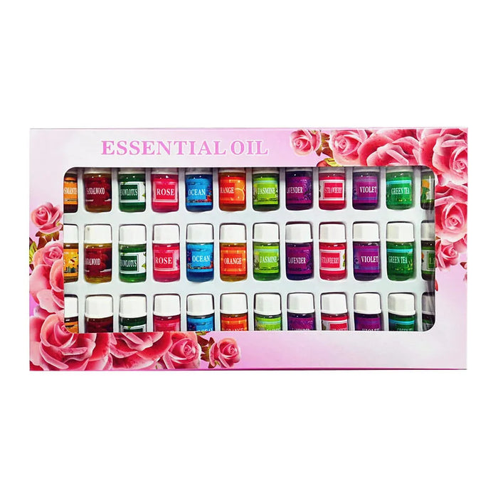 36pcs/lot Essential Oils For Aromatherapy Diffusers Massage Rose help Aroma Oil Oil Sleep Lavender Fragrances Oils Essential