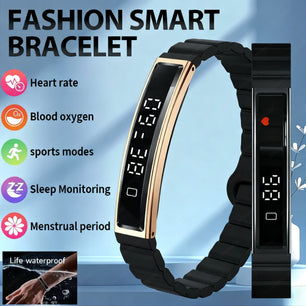 Smart Bracelet Fitness Tracker 24H Sleep Tracker All-Day Continuous Heart Rate Stress HRV Monitor Step Counting Sport Smart Band