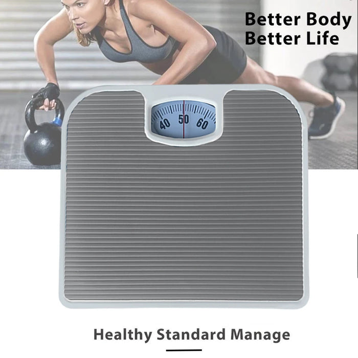 Portable Mechanical Scale Non Slip Pad Body Weight Scales Manual Spring Scale Weight Management Health Monitoring