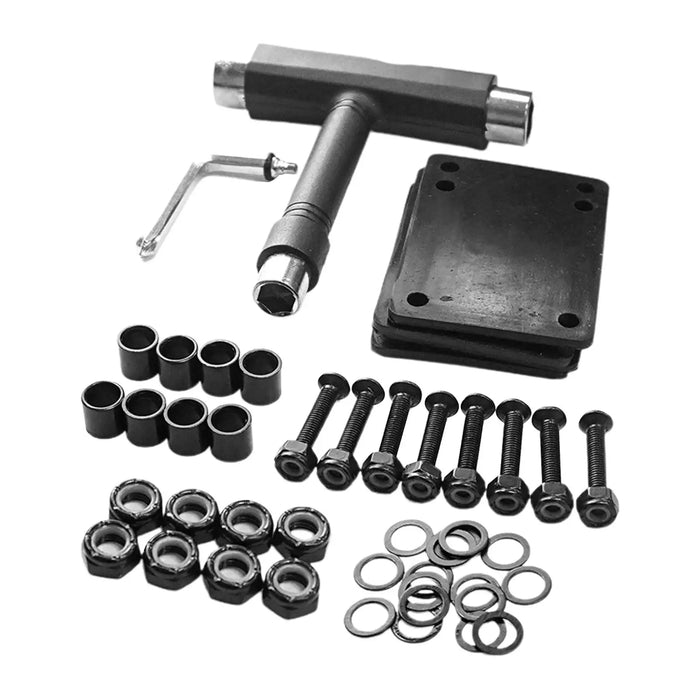 Skateboard Wheels Set Skateboard Pads Skateboard Tool for Skateboard Durable
