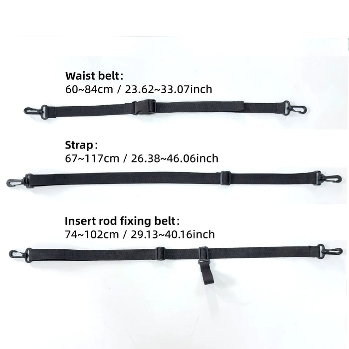 Fishing Tackle Backpack Lure Box Gear Storage Bag Fanny Pack for Men Fly Fishing Backpack with Rod Holder Sling Shoulder Bag