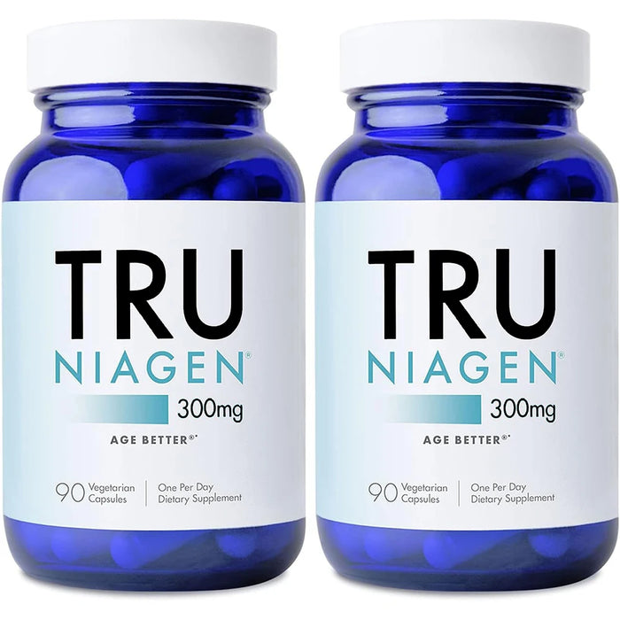 TRU NIAGEN Patented NAD+ Supplement for Anti Aging and Cell Regeneration, 300mg Niagen, Supports Cellular Energy, Brain, Muscle