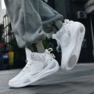 Basketball Shoes for Men Cushioning Basketball Sneaker Women High-top Outdoor Sport Sneakers Breathable Athletic Shoes