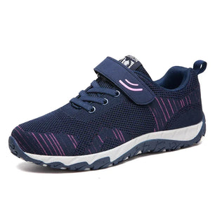 2024 Womens Dance Ladies Sport Shoes Breathable Walking Mesh Flat Shoes Woman White Sneakers Women Tenis Feminino Female Shoes