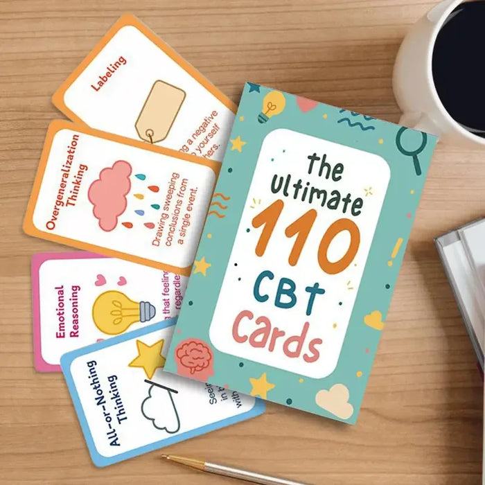 Mindfulness cards 55 cards containing 110 suggestions for action, cognitive behavior cards, personal emotional management