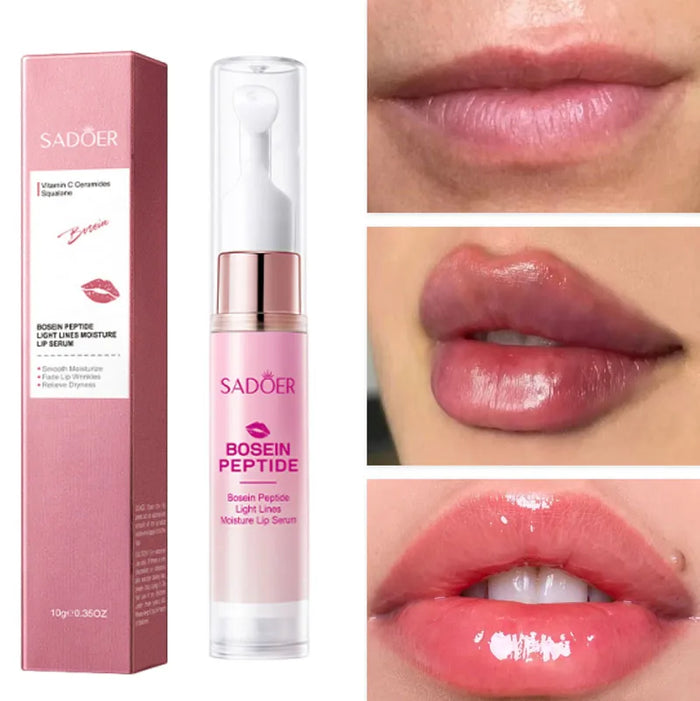Lip Booster Plumping Serum Gel Hyaluronate Acid Moisturizing Sexy Enhancer Non-Irritating Brighten Fade Lines Plump Products