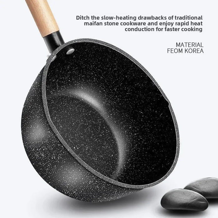 Supplementary food: Wheat, rice, stone, small milk pot, non stick soup pot, one person eating instant noodle pot